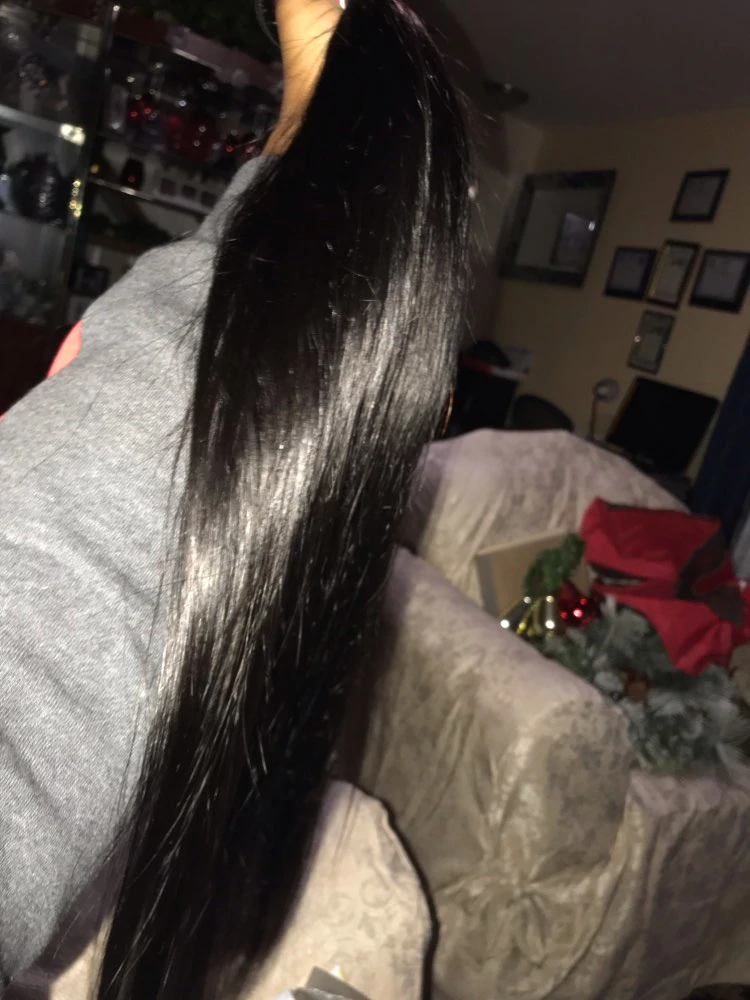 The hair is very soft, the closure wa...