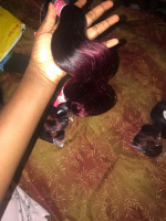 I also order one closure, the hair is...
