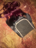 I also order one closure, the hair is...