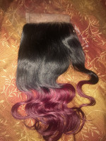 I also order one closure, the hair is...