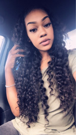 Hair is true to length.  beautiful hair！