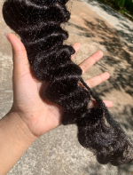 Hair is very beautiful and thick . I ...