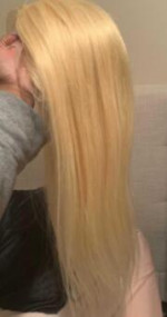 Hair is amazing, thick, shiny, knots ...