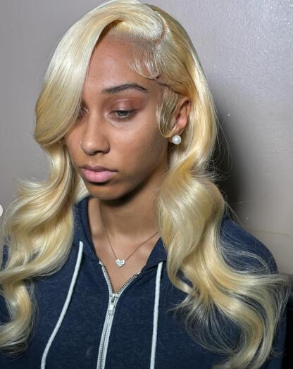 Barbie Hair Blonde Lace Front Wig Body Wave 613 Hair Human Hair Wigs ...
