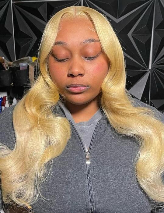 Pure 613 Blonde Lace Front Wigs With Baby Hair Free Part -Alipearl Hair
