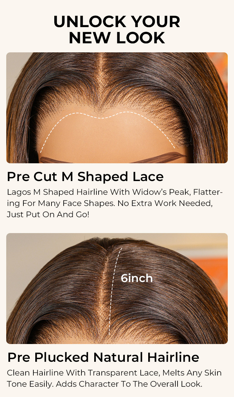 m shaped hairline wig