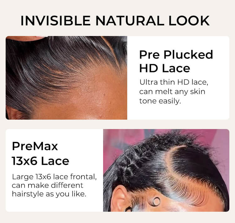 natural hairline straight wig