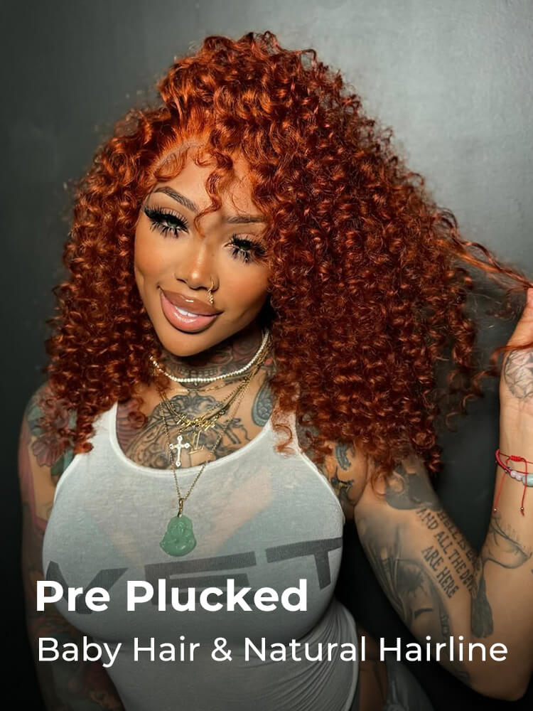 Wand Curly Wigs With Pre Plucked Hairline