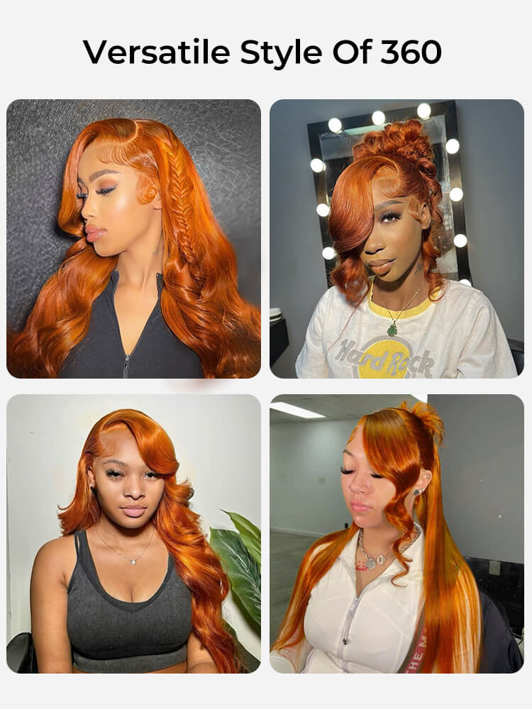 gluless pre cut 360 lace wig