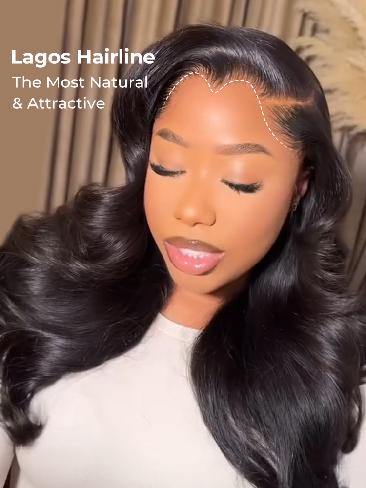 kash doll hairstyle wear and go wigs 6x8 lace with Lagos hairline