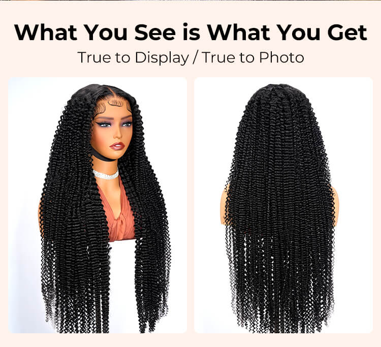 high density bouncy wand curls wig