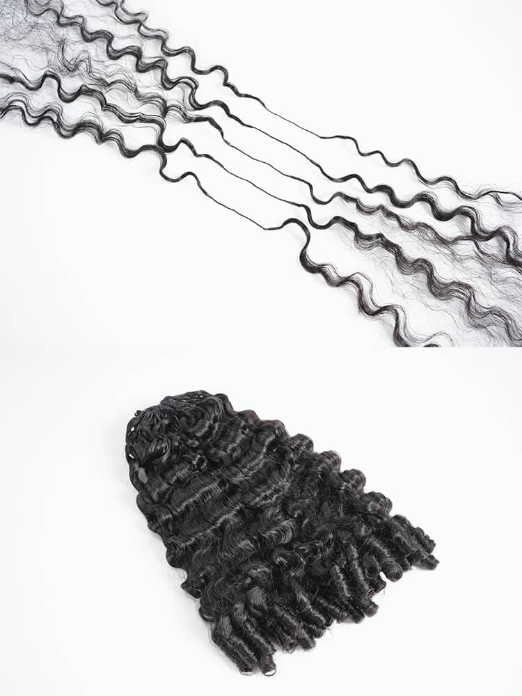 pre-separated human crochet hair extensions for easy styling