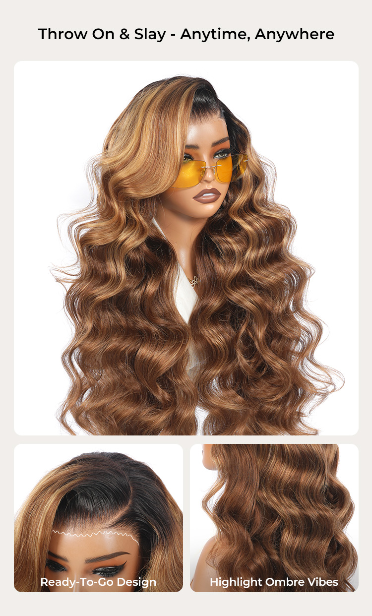 Side Part Brown Lace Front Wig