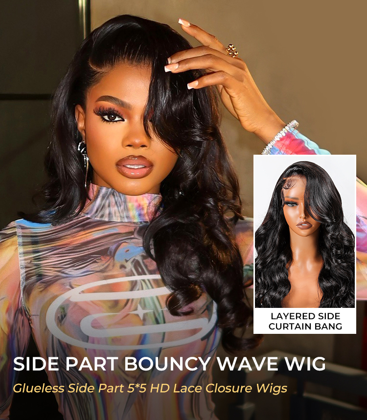 Glueless Side Part Lace Wig