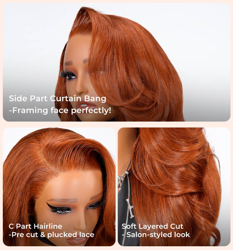 pre styled body wave wig