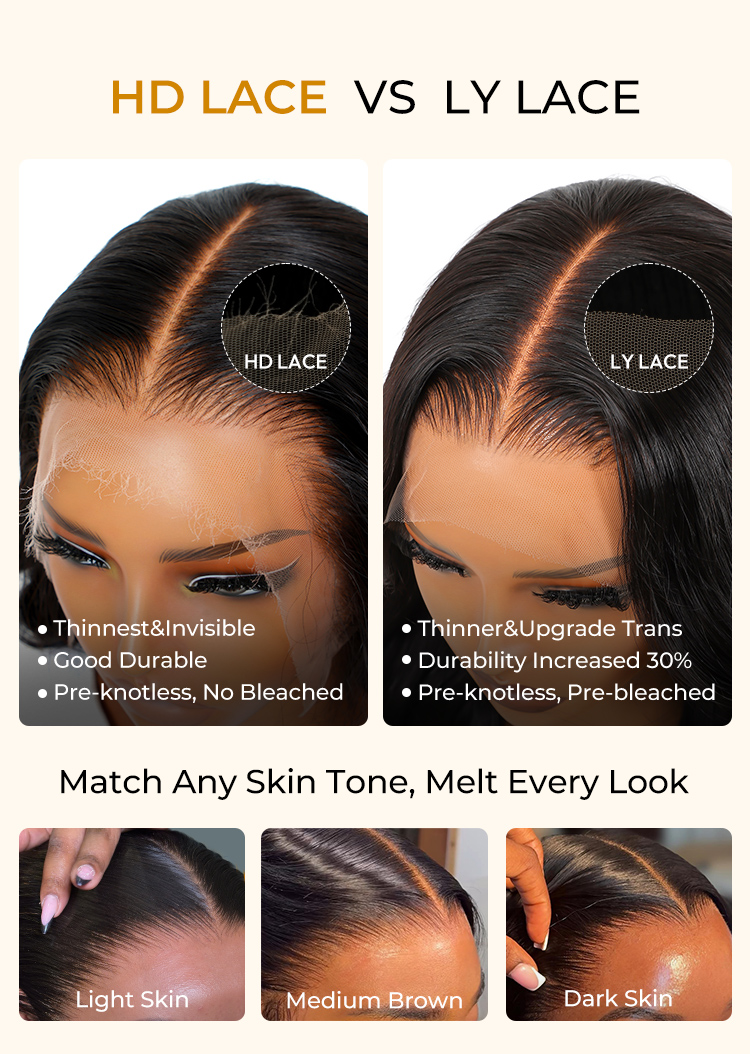 250 high density body wave wig
