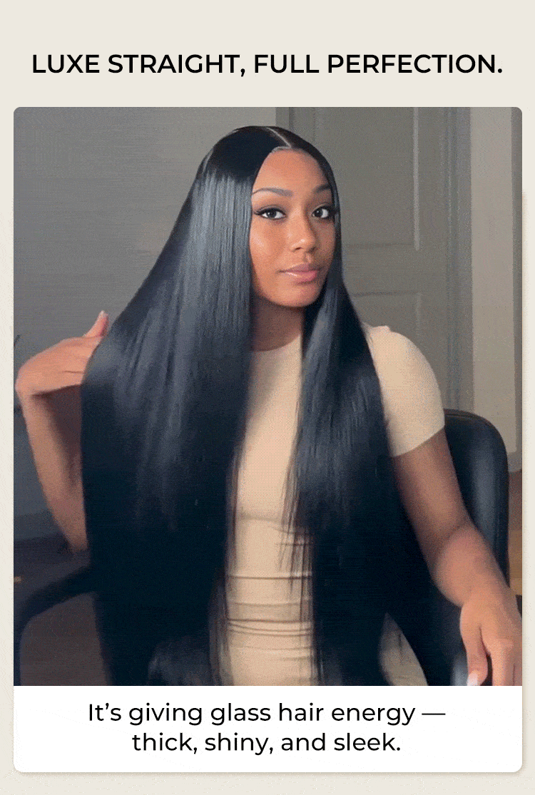 straight lace closure wig with pre-cut lace