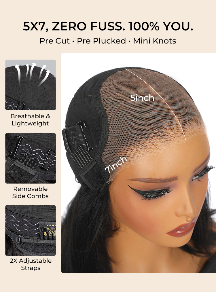 straght lace closure wig human hair