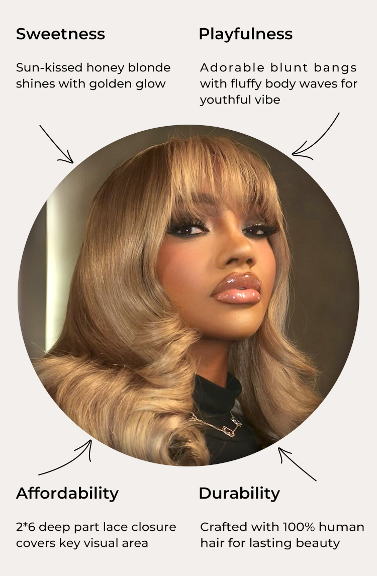Face-Framing Body Wave Blonde Wig