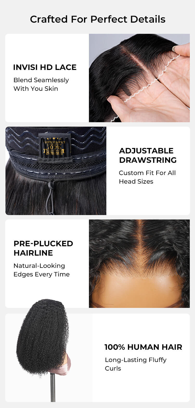 Bouncy Curly Glueless HD Lace Wig