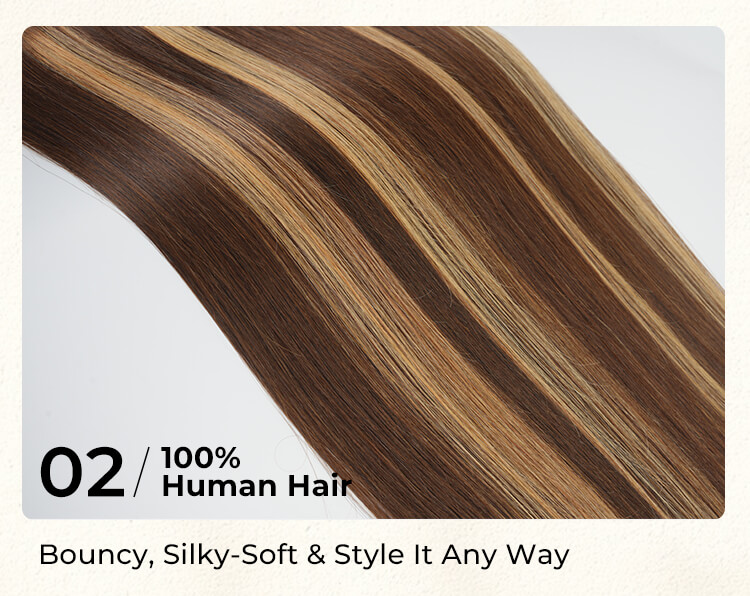 Soft #P4/27 Balayage Hair Weave Bundles