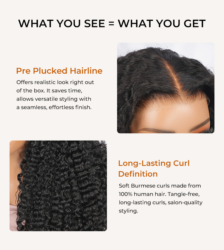 long-lasting human hair wig with natural hairline