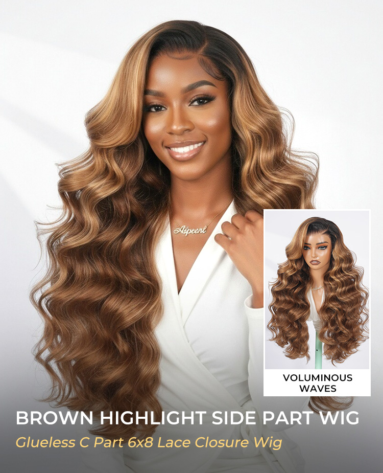 Highlight Ombre Loose Body Wave Wig