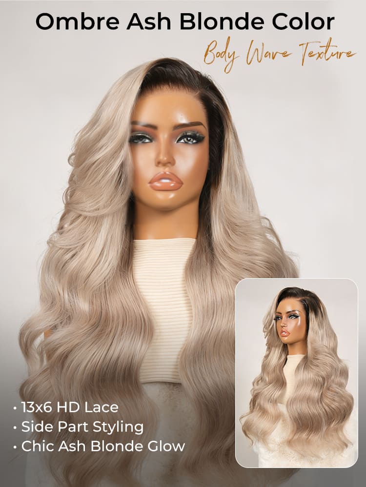 ombre ash blonde color