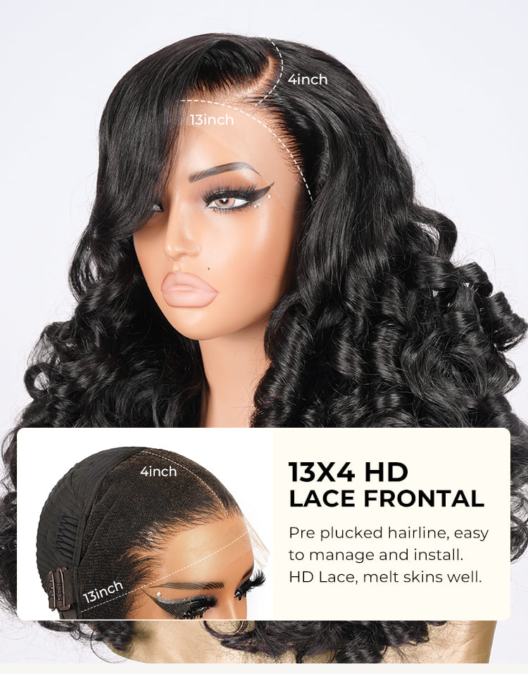 hd lace front human hair wig