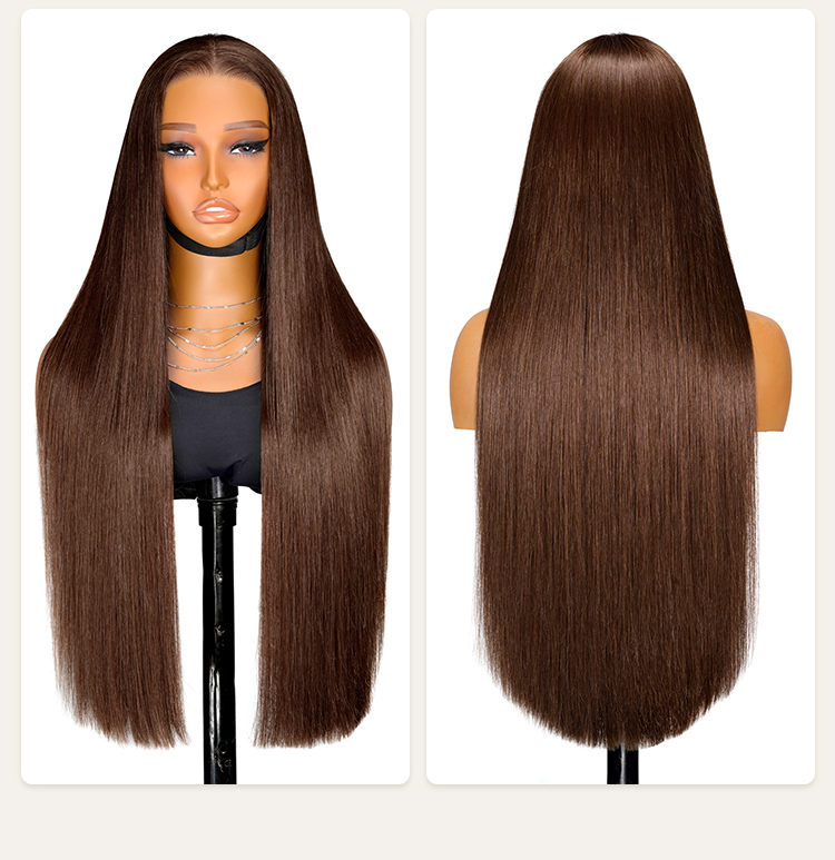 brown body wave lace front wig