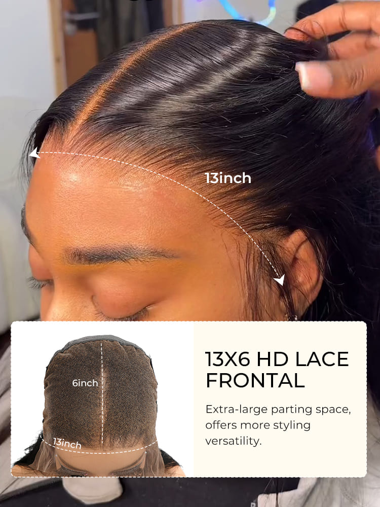 large 13x6 lace frontal wig