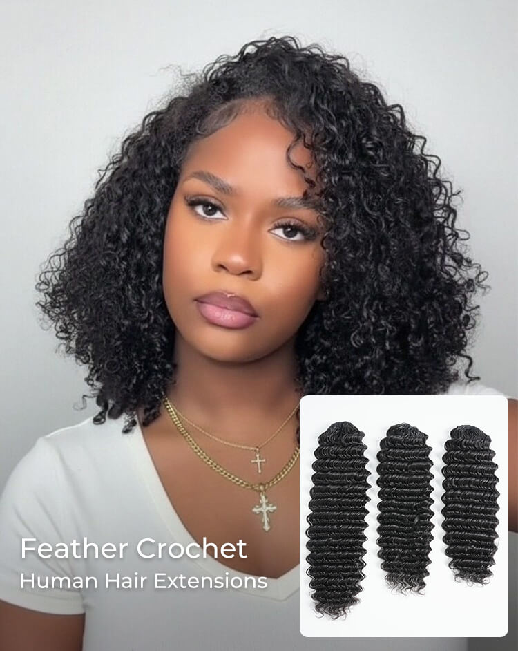 pre looped crochet human hair extension