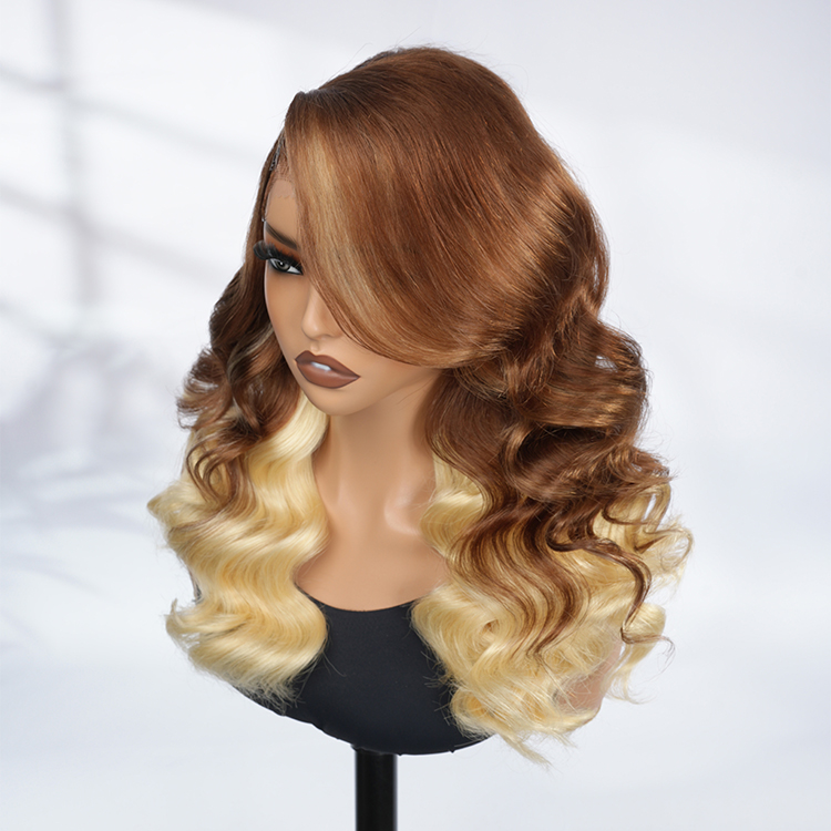 Brown And Blonde Ombre Lace Wig