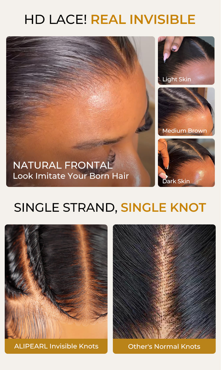 transparent HD lace frontal wig