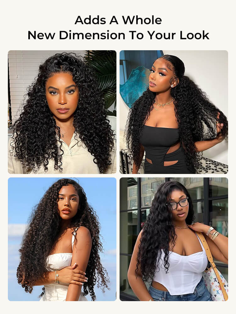 Curly 250 Density Wig with Drawstring