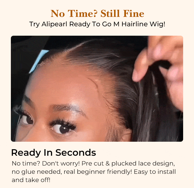 no glue needed straight lace closure wig