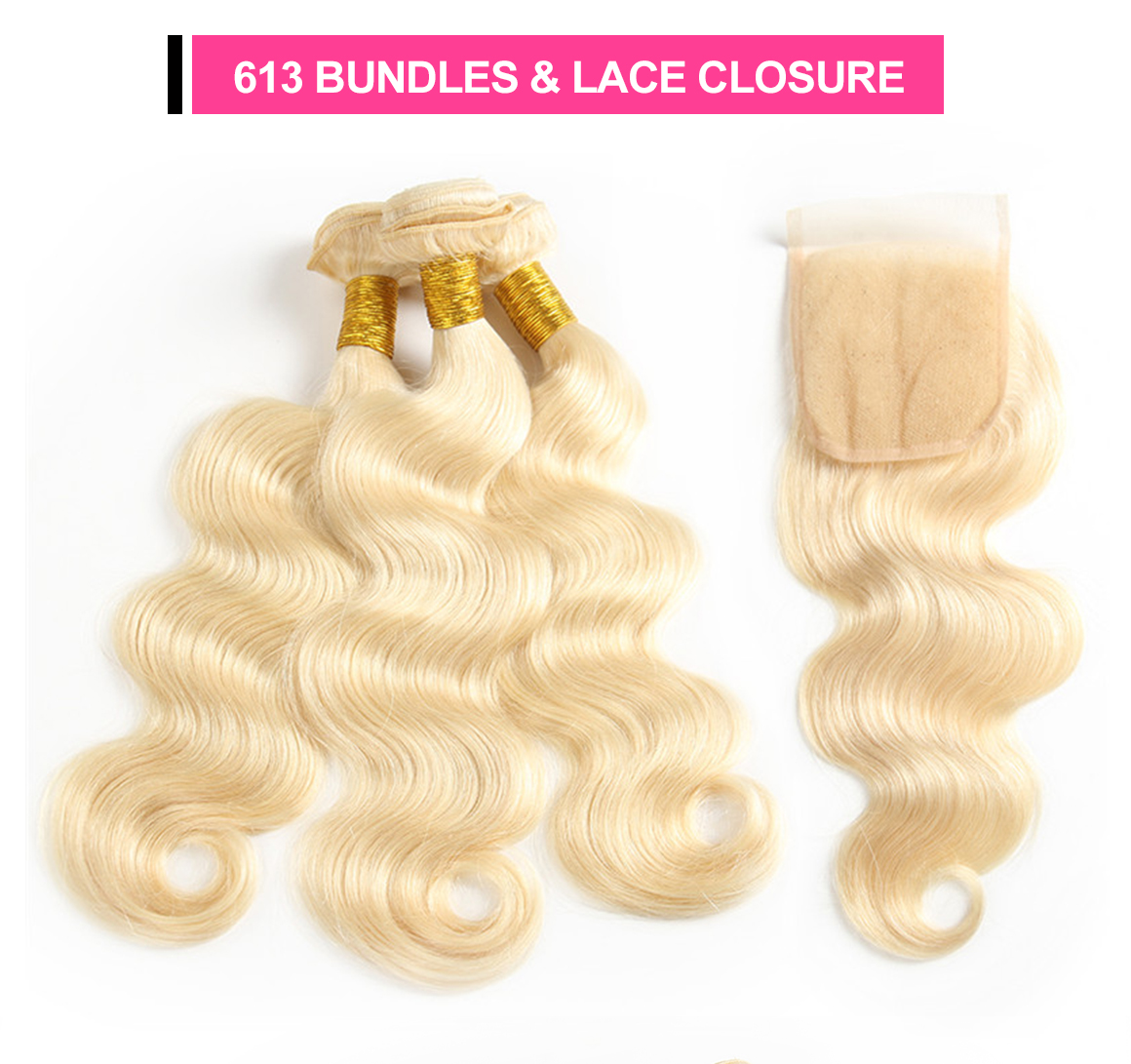 human hair 613 bundles
