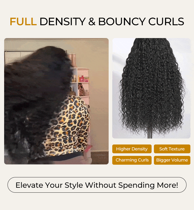 full density water wave wig