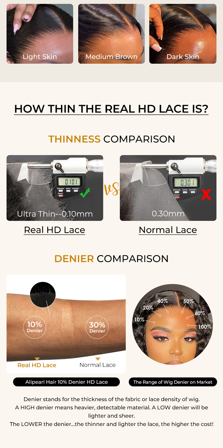 ultra thin HD lace frontal