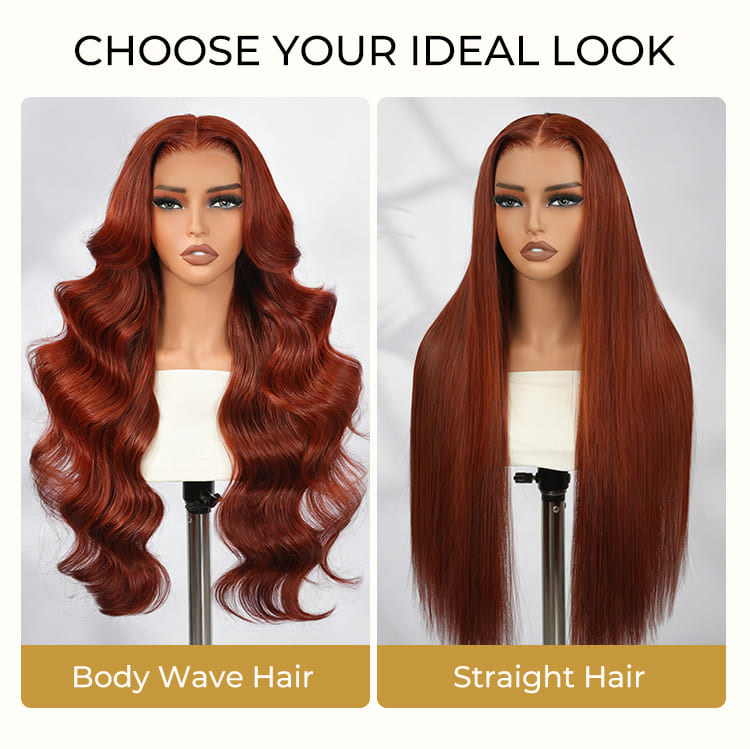 body wave wig; straight wig