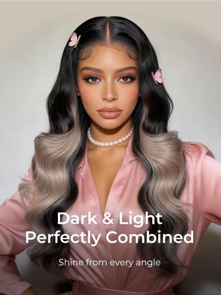 honey blonde highlight glueless wig