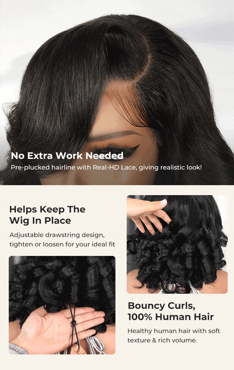 HD lace closure wig with natural hairline