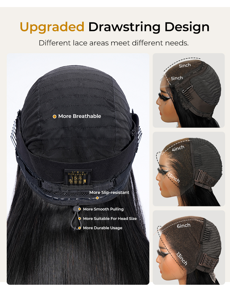 drawstring wig cap