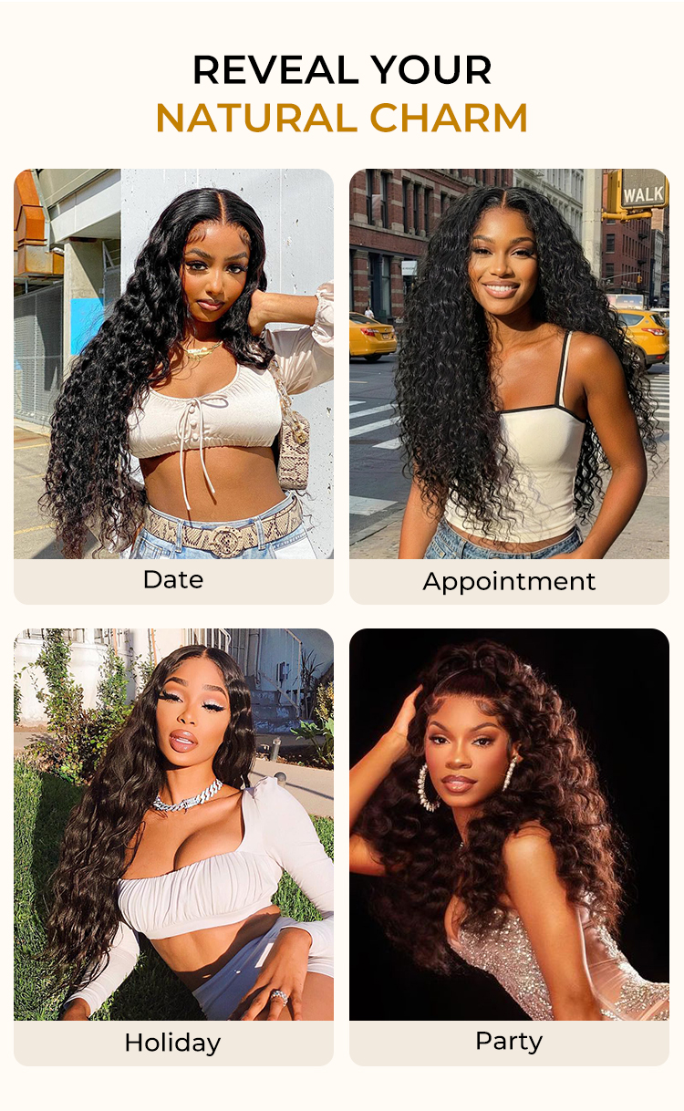 long human hair wigs loose deep wave wig