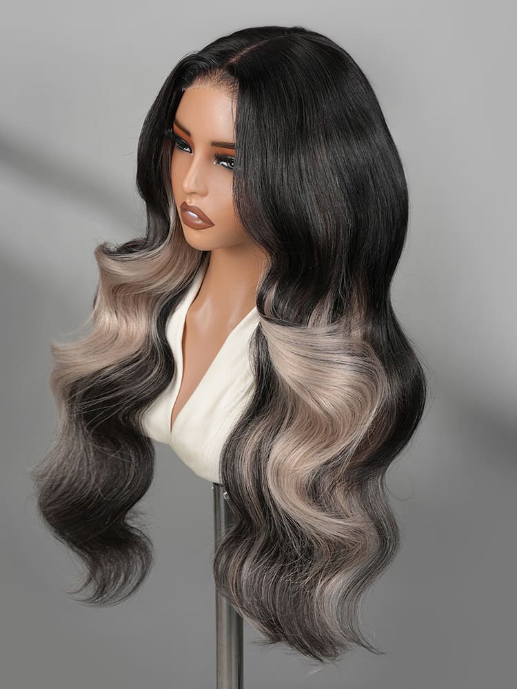 high density body wave wig with layers