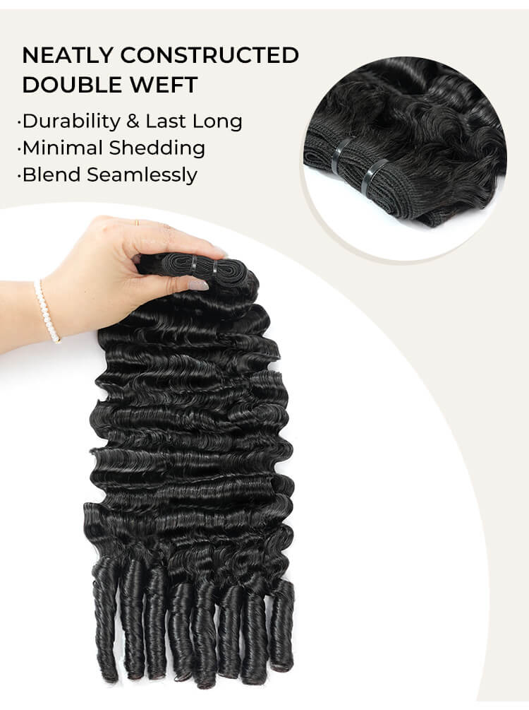 double weft bundles human hair