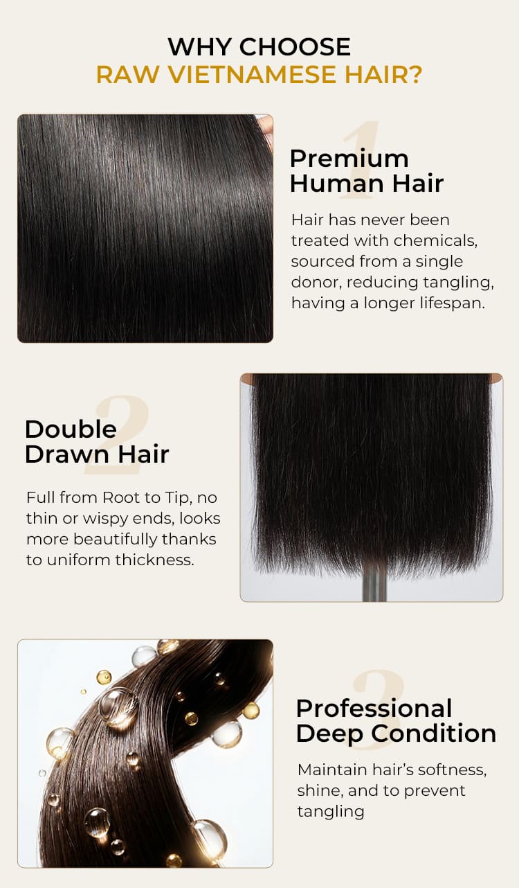 why choose raw vietnamese human hair?  