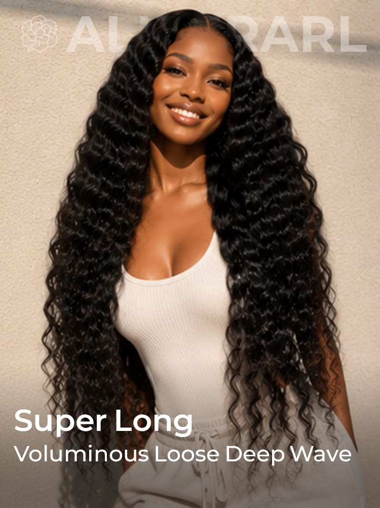 super long loose deep wave wig