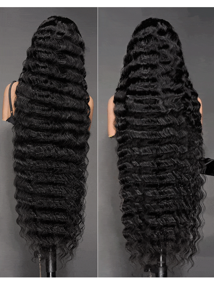 super long super thick loose deep wave wig