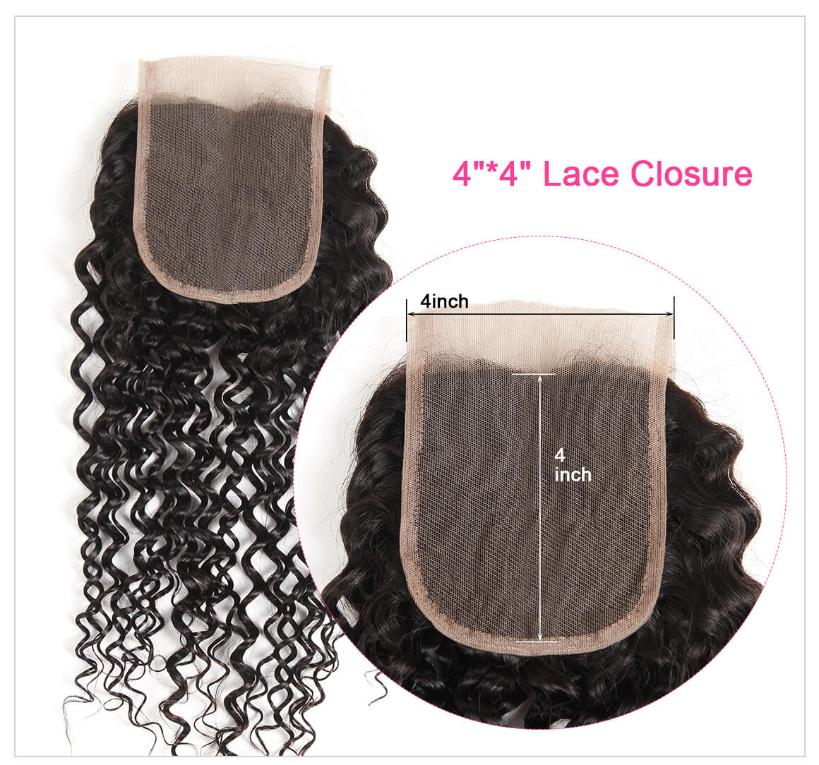 Curly with Lace Closure